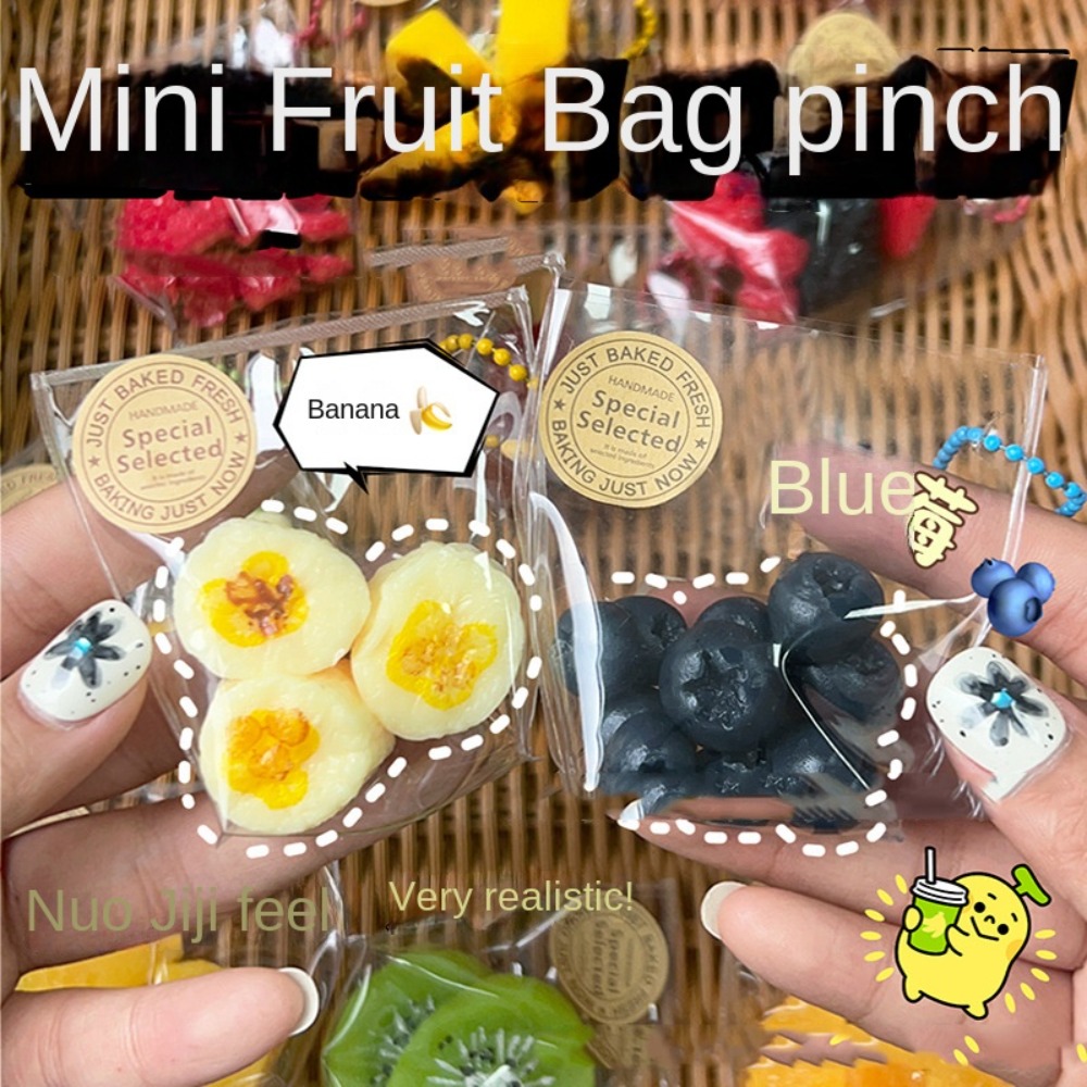 Electronics Gadgets Bag - Simülasyon Meyve Çantası Sıkma Oyuncakları Mini