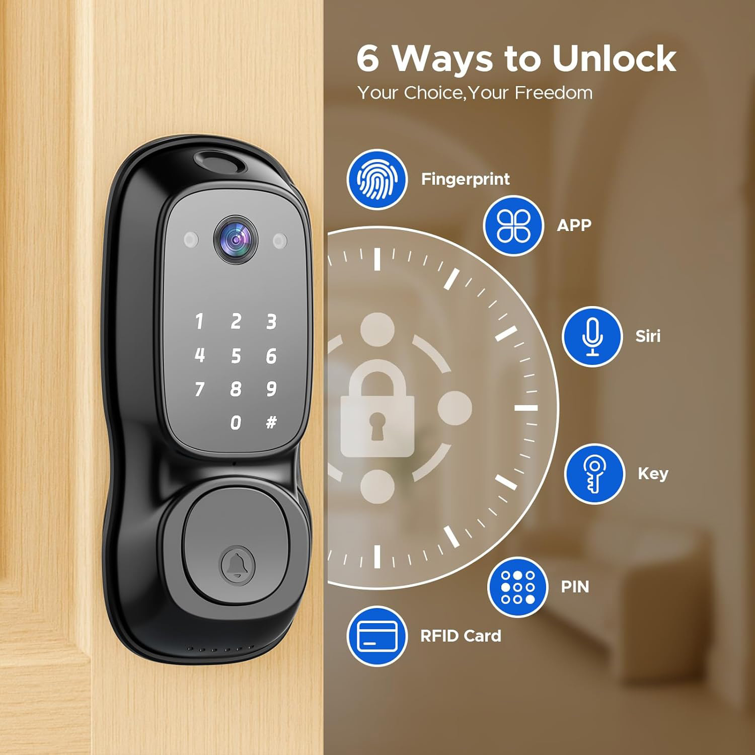 Tuya Wifi Akıllı Kapı Kilidi ‎ - Electronics & Gadgets Starting With V incelemesi ve fiyatı