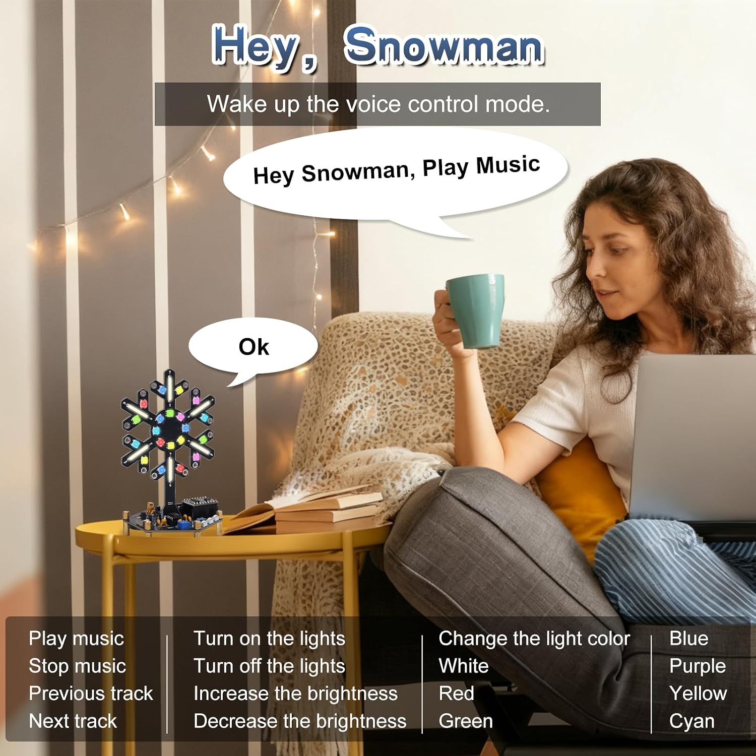Ses Kontrollü Spektrum Işık Le - Electronics Home Gadgets incelemesi ve fiyatı